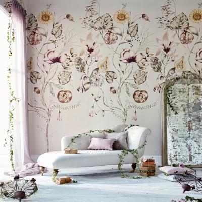 The Rug Seller Quintessence Wallpaper Panel 111488 by Harlequin in Ochre Olive Heather&nbsp;Panel