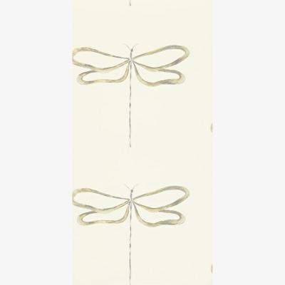 The Rug Seller Dragonfly Wallpaper 110243 by Scion in Gilver Champagne Smoke&nbsp;Roll