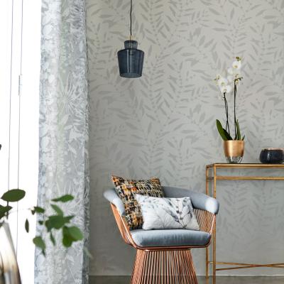 The Rug Seller Chaconia Shimmer Wallpaper 111658 by Harlequin in Stone Grey&nbsp;Roll
