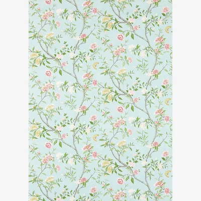The Rug Seller Nostell Priory Wallpaper 311421 by Zoffany in Sky Pink&nbsp;Roll