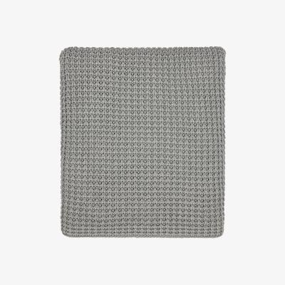 The Rug Seller Kearney Knitted Throw By Murmur in Cloud Grey&nbsp;130x170cm