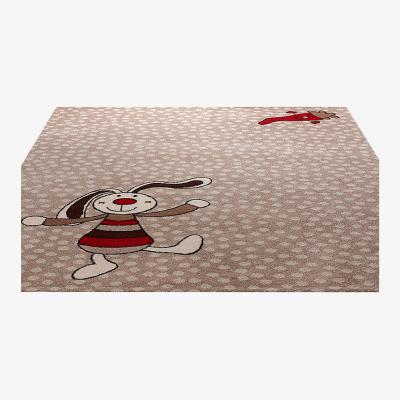 The Rug Seller Rainbow Rabbit Rug in Beige 0523 04