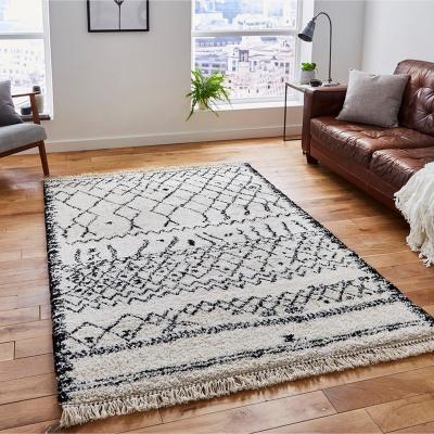 The Rug Seller Boho 5402 Moroccan Rugs in Black White&nbsp;120x170cm