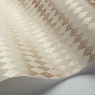 The Rug Seller Titania Wallpaper 14060 by Cole & Son in Metallic Gold CreamRoll