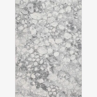 The Rug Seller Galleria Modern Abstract Carved Pebbles rugs 63579 4747 in Grey