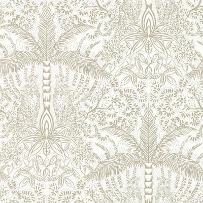 The Rug Seller Leopardo Wallpaper W0141 03 by Clarke and Clarke in Gold Ivory&nbsp;Roll