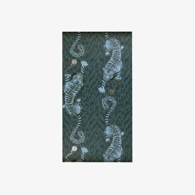 The Rug Seller Tigris Wallpaper W0105 01 by Emma J Shipley in Navy Blue&nbsp;Roll