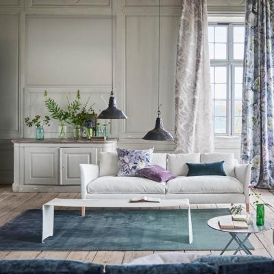 The Rug Seller Modern Capisoli Plain Ombre Rug in Teal Blue by Designers Guild&nbsp;160x260cm