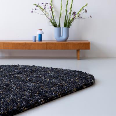 The Rug Seller Rocks 70534 Asymmetric Shaggy Rugs by Brink and Campman in Carbon250x300cm