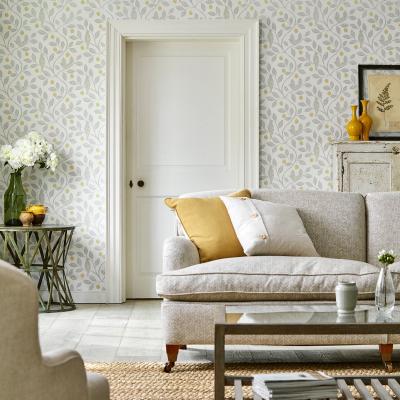 The Rug Seller Damson Tree Wallpaper 216363 by Sanderson in Dijon Mole&nbsp;Roll