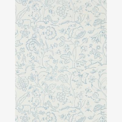 The Rug Seller Middlemore Wallpaper 216698 by Morris & Co in Cornflower Chalk White&nbsp;Roll