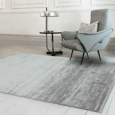 The Rug Seller Olympia Distressed Rugs in OL05 Grey Pewter&nbsp;200x290cm