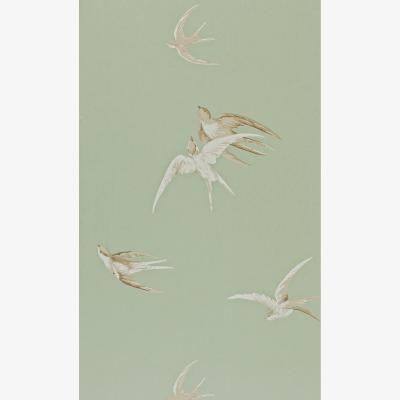 The Rug Seller Swallows Wallpaper 102 by Sanderson in Pebble Beige&nbsp;Roll