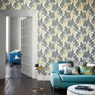 The Rug Seller Foxley Wallpaper 112128 by Harlequin in Platinum Gold Yellow&nbsp;Roll