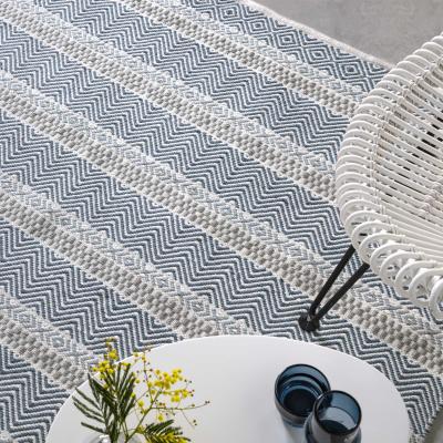 The Rug Seller Boardwalk Stripe Indoor Outdoor Rugs in Blue Multi&nbsp;200x290cm