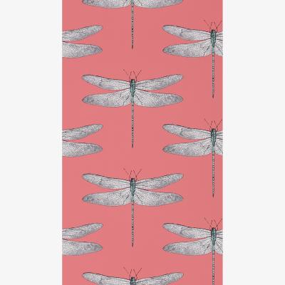 The Rug Seller Demoiselle Wallpaper 111245 by Harlequin in Coral Mint Green&nbsp;Roll