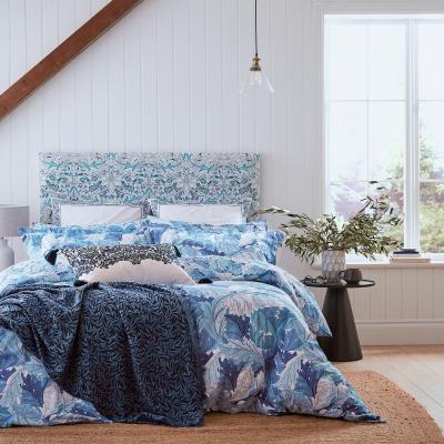 The Rug Seller Acanthus Bedding by Morris and Co in Woad Blue74x48cm