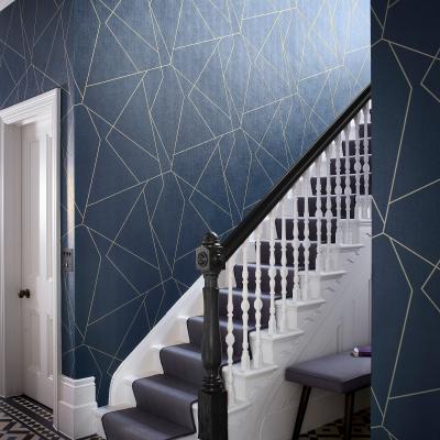 The Rug Seller Parapet Wallpaper 112078 by Harlequin in Indigo Blue&nbsp;Roll