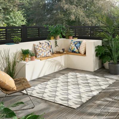 The Rug Seller Pajaro Indoor Outdoor Rugs 423904 by Scion in Slate Grey