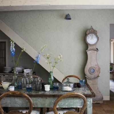The Rug Seller Fabienne Wallpaper 214071 by Sanderson in Eggshell GreenRoll