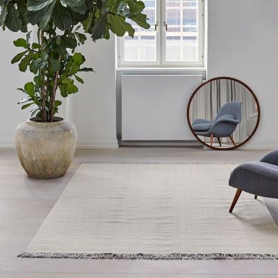 The Rug Seller Escape Kelim Fringe Rugs in Nougat Rose by Chalk