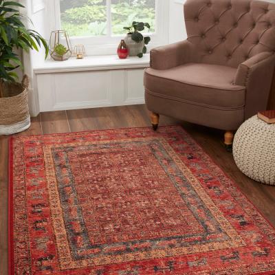 The Rug Seller Keshan Supreme Pazyryk Traditional Wool Rugs in Red