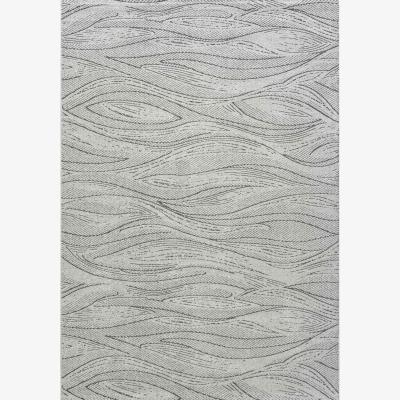 The Rug Seller Geo 410026 2131 Modern Waves Rugs in Taupe Grey