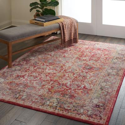 The Rug Seller Ankara Global Traditional Persian Rugs ANR02 in Red&nbsp;61x122cm