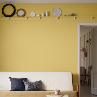 The Rug Seller Water Based Acrylic Eggshell Paint by Morris & Co in Weld Yellow2.5