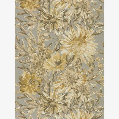 The Rug Seller Floreale Wallpaper 111495 by Harlequin in Ochre Gilver&nbsp;Roll