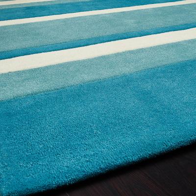 The Rug Seller Boston Stripe Modern Bright Rugs in Blue&nbsp;160x225cm