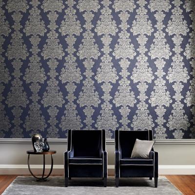The Rug Seller Katrina Wallpaper 312001 by Zoffany in Ink Blue&nbsp;Roll