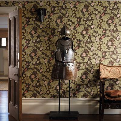 The Rug Seller Leicester Wallpaper 212542 by Morris & Co in Chocolate OliveRoll