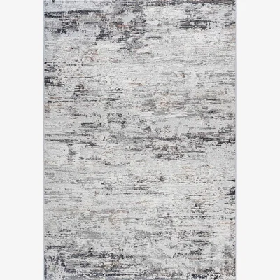 The Rug Seller Canyon 52065 6626 Abstract Textured Rugs in Grey