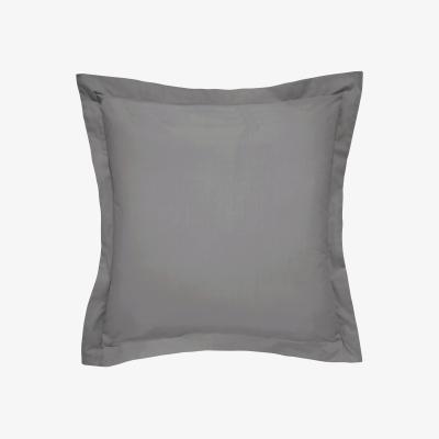 The Rug Seller Plain Square Oxford Pillowcase By Bedeck of Belfast in Charcoal Grey&nbsp;65x65cm
