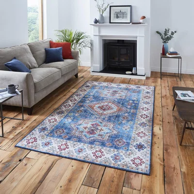 The Rug Seller Topaz G4705 Rugs in Dark Blue