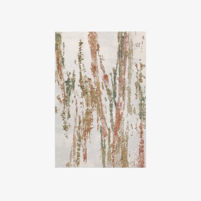 The Rug Seller Stella Modern Abstract Wool Rugs 47202 JC991 in Rust Orange135x200cm