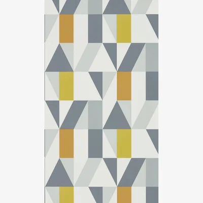 The Rug Seller Nuevo Geometric Wallpaper 111832 by Scion in Dandelion Charcoal Brick&nbsp;Roll