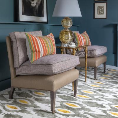 The Rug Seller Navinda Designer Wool Rugs in Spice Orange by William Yeoward250x350cm