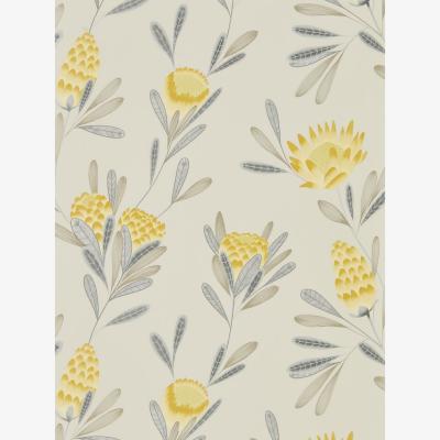 The Rug Seller Cayo Wallpaper 111774 by Harlequin in Ochre Yellow LinenRoll