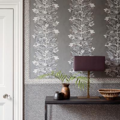 The Rug Seller Acacia Wallpaper 11055 by Cole & Son in Metallic SilverRoll
