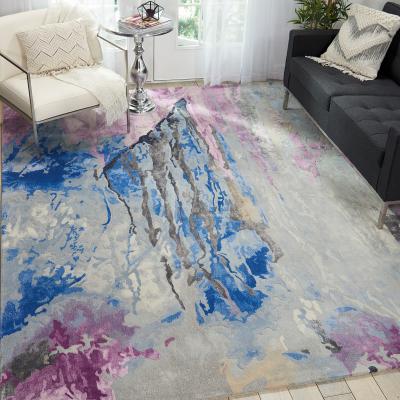 The Rug Seller Prismatic Modern Abstract Rugs PRS11 Silver Grey by Nourison&nbsp;114x175cm