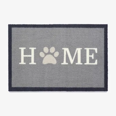The Rug Seller Howler & Scratch Home Paw Pet Mat 1 in grey&nbsp;50x75cm
