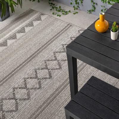 The Rug Seller Varanda Diamond Geometric Indoor Outdoor Rugs in VA01 Natural200x290cm