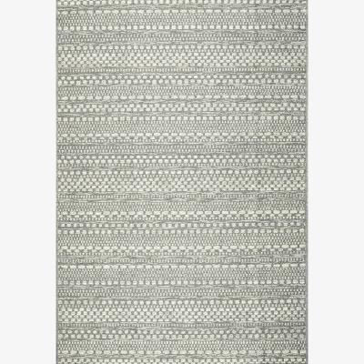 The Rug Seller Brighton 98570 3036 Indoor Outdoor Flatweave Rugs in Silver Grey&nbsp;160x230cm