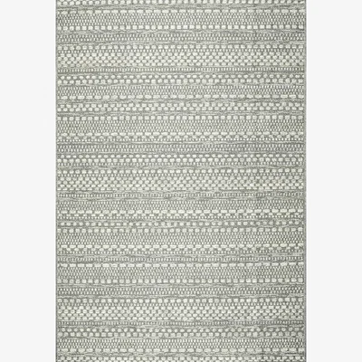 The Rug Seller Brighton 98570 3036 Indoor Outdoor Flatweave Rugs in Silver Grey&nbsp;160x230cm