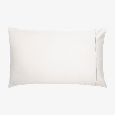 The Rug Seller Plain Housewife Pillowcase By Bedeck of Belfast in Chalk Cream&nbsp;90x50cm