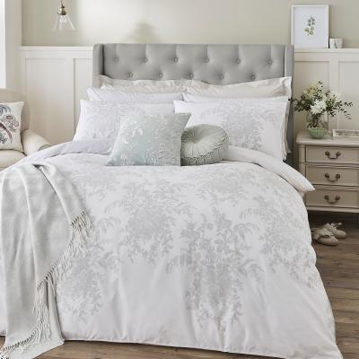 The Rug Seller Picardie Cotton Bedding Set by Laura Ashley in Fennel Green137x200cm