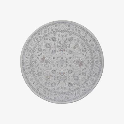 The Rug Seller Da Vinci Traditional Round Circle Rug 57166 9295 in Taupe200x200cm