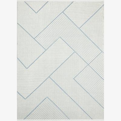 The Rug Seller Jazz Jaz13 Geometric Indoor Outdoor Rugs in Blue